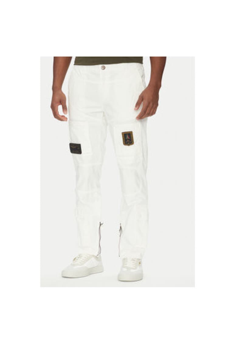 Pantaloni barbati 251PA1387CT1493 - Bumbac - Alb