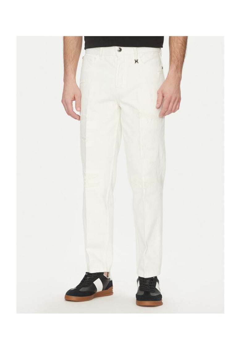 Pantaloni barbati UMP25142JE - Bumbac - Alb - Alb
