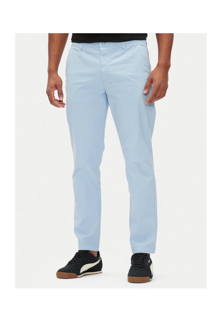 Pantaloni chino barbati PM211873 - Bumbac - Albastru deschis
