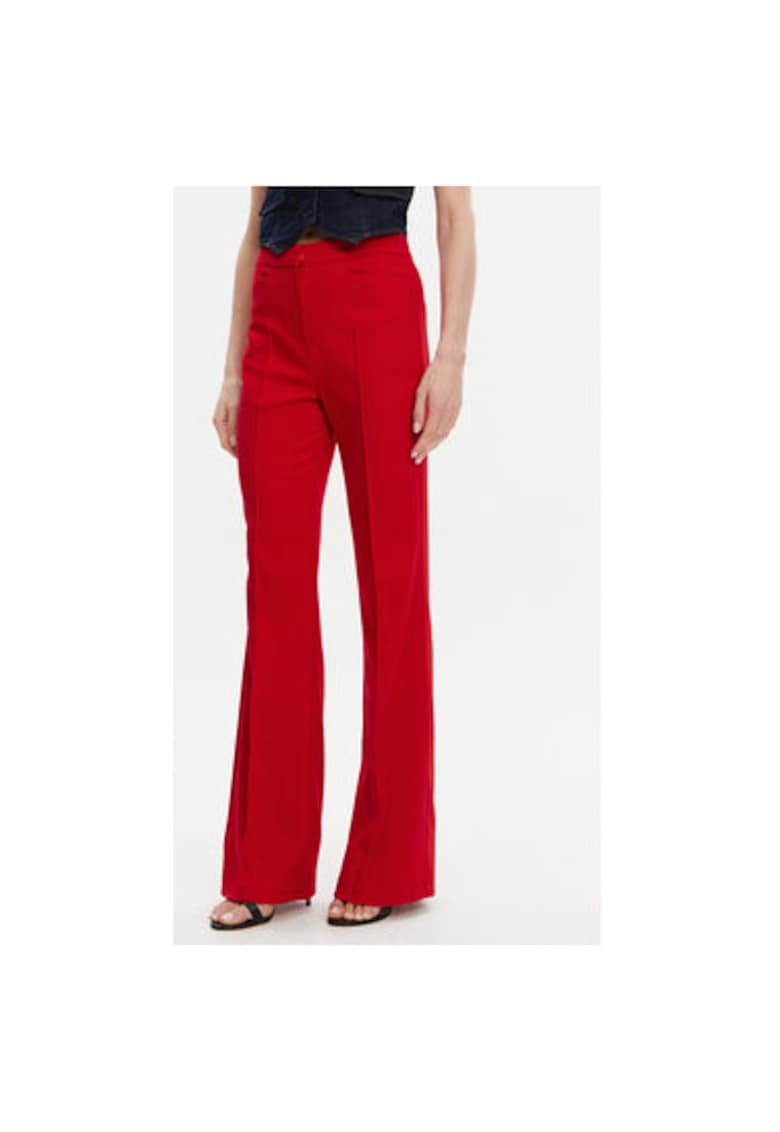 Pantaloni dama  251-PECO.F - Poliester/Viscoza - Rosu