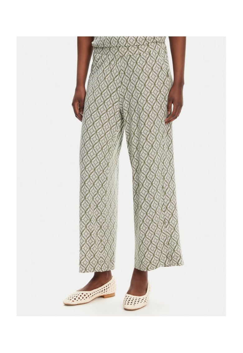 Pantaloni dama 14002433 - Viscoza - Verde - Verde