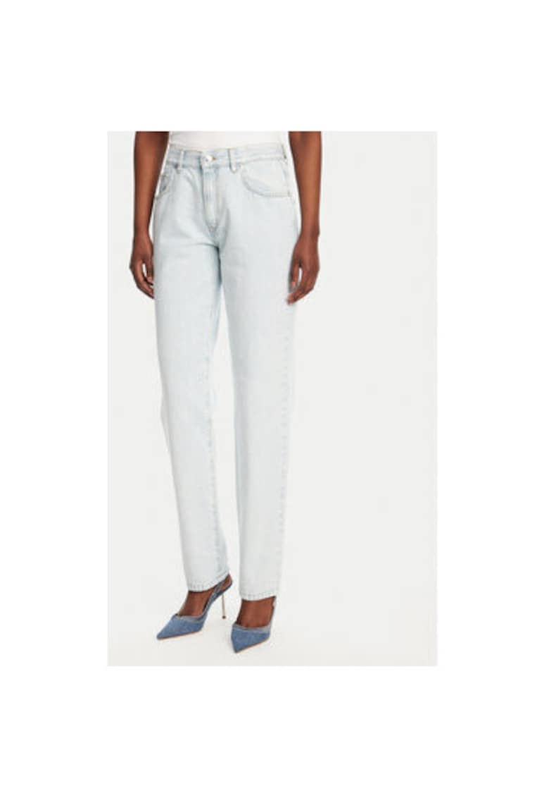 Pantaloni dama 53-8040 - Bumbac - Albastru - Albastru