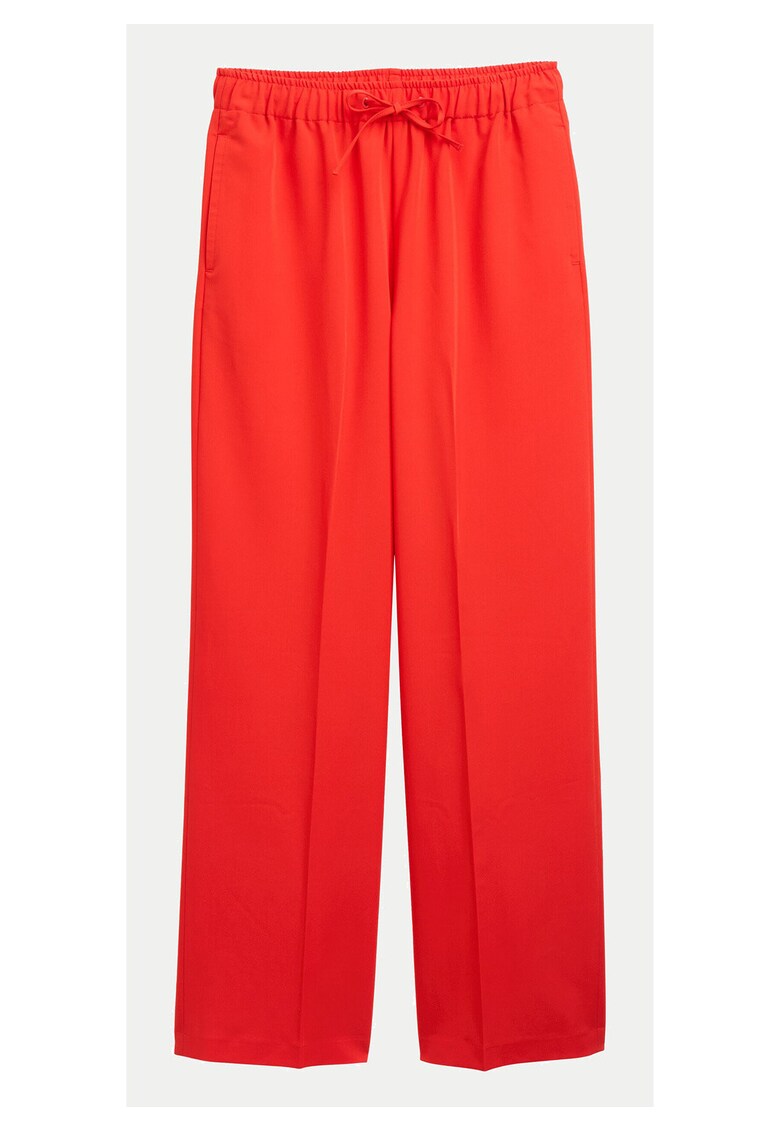 Pantaloni dama 1045693 - Poliester/Viscoza - Rosu - Rosu