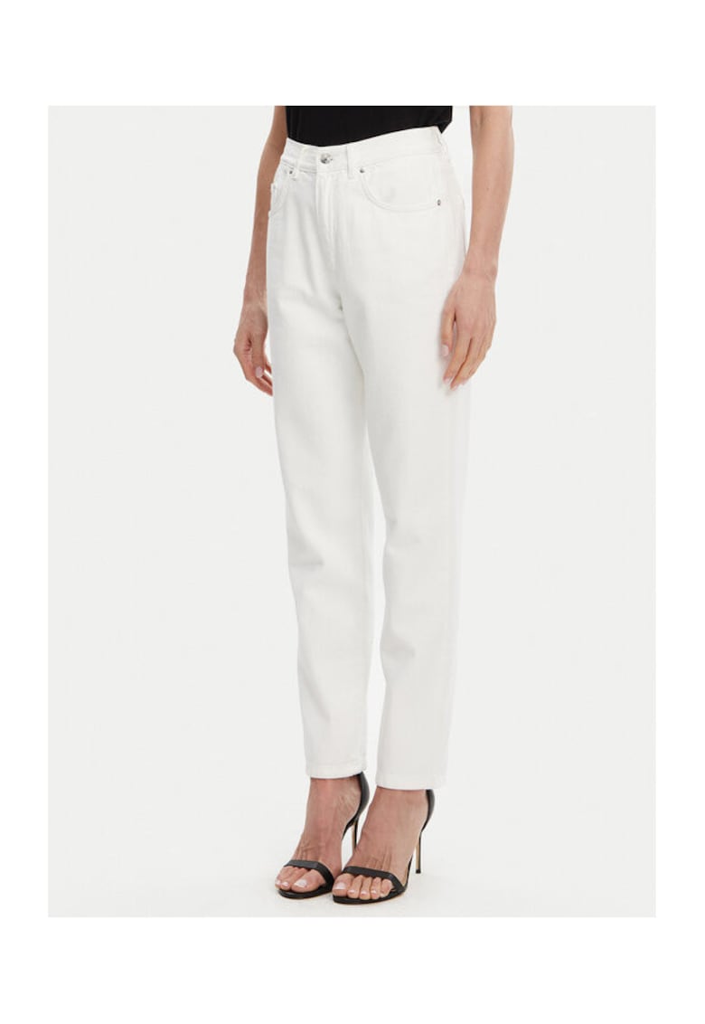 Pantaloni dama 53-8024 - Bumbac - Alb - Alb