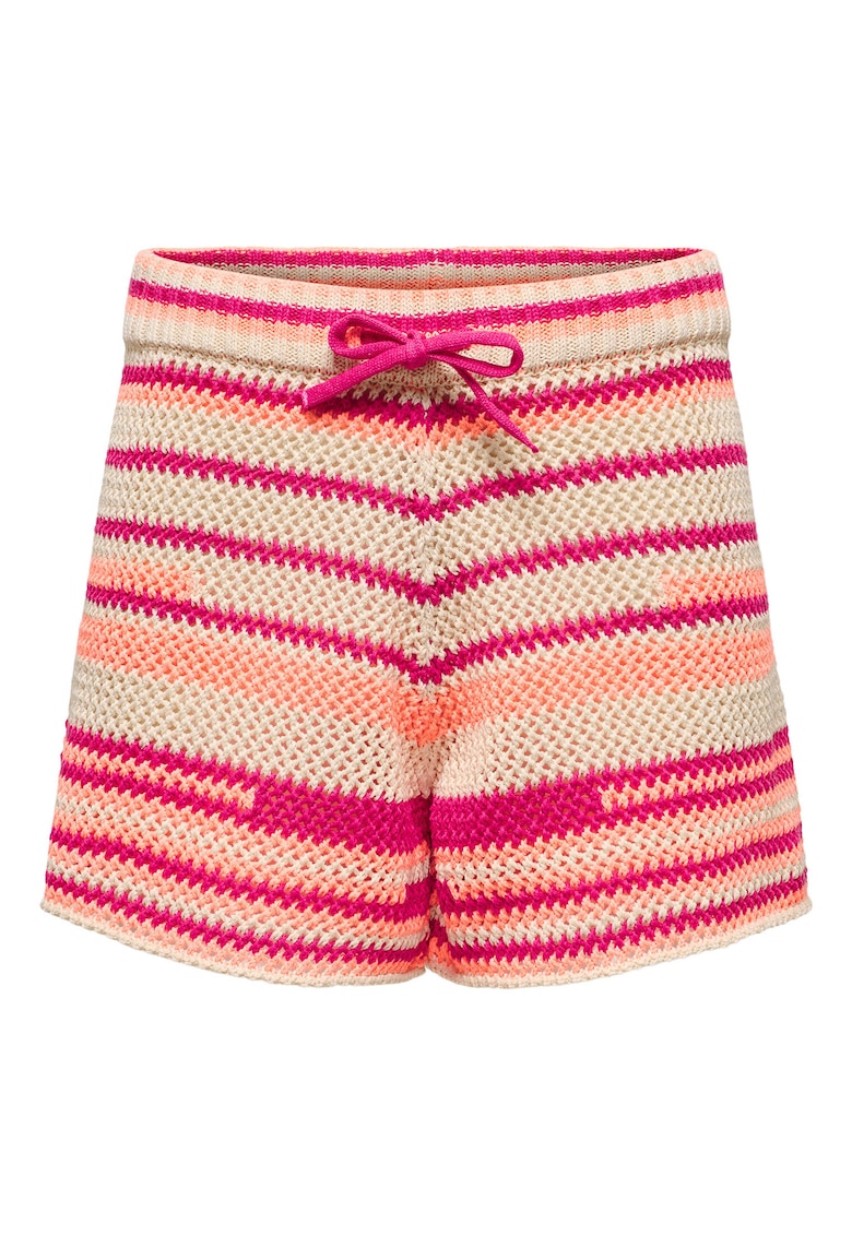 Pantaloni scurti dama 15344405 - Poliester/Bumbac - Roz