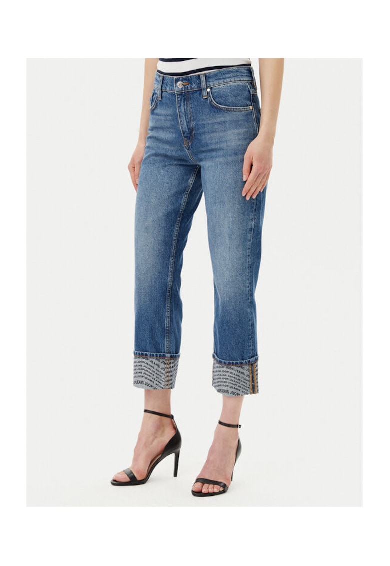 Pantaloni dama 10019647 30046438 - Bumbac - Albastru - Albastru