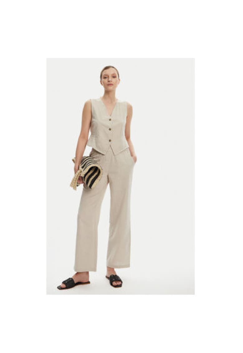 Pantaloni dama 10333796 - Bumbac organic/In - Bej