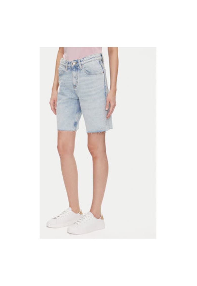 Pantaloni scurti din denim dama 112363533 - Bumbac - Albastru