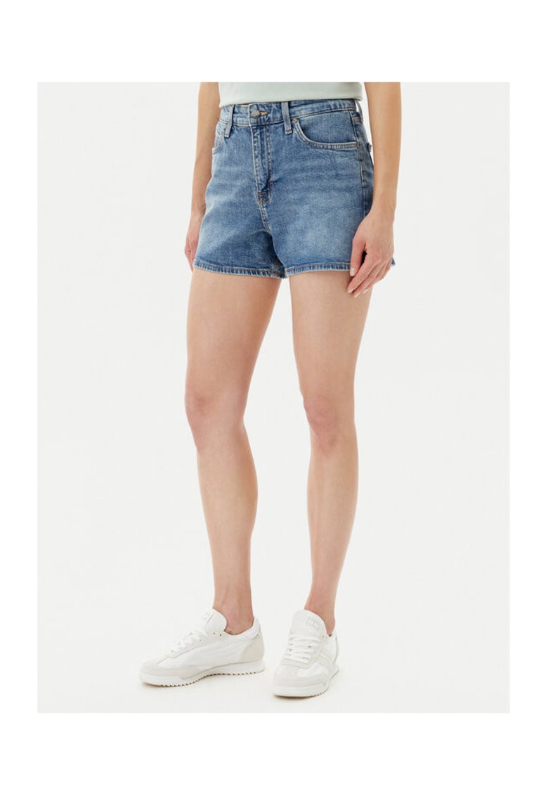 Pantaloni scurti din denim dama 112363526 - Bumbac/Elastan - Albastru - Albastru