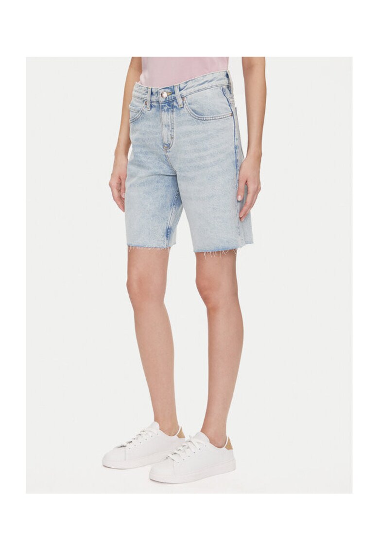 Pantaloni scurti din denim dama 112363533 - Bumbac - Albastru - Albastru