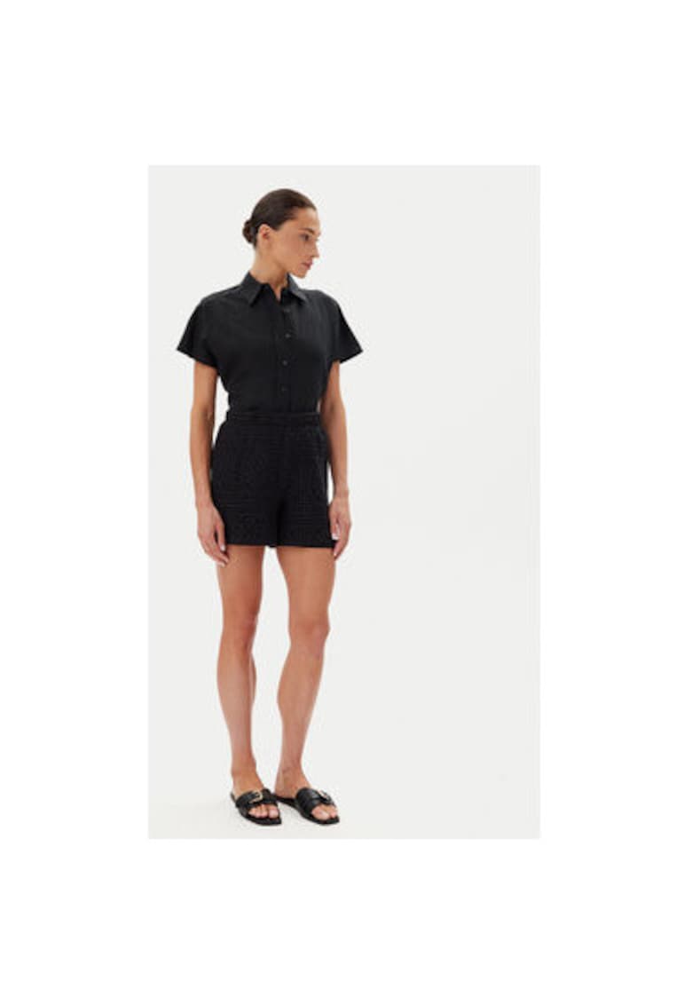 Pantaloni scurti dama 14105213 - Bumbac/Bumbac - Negru