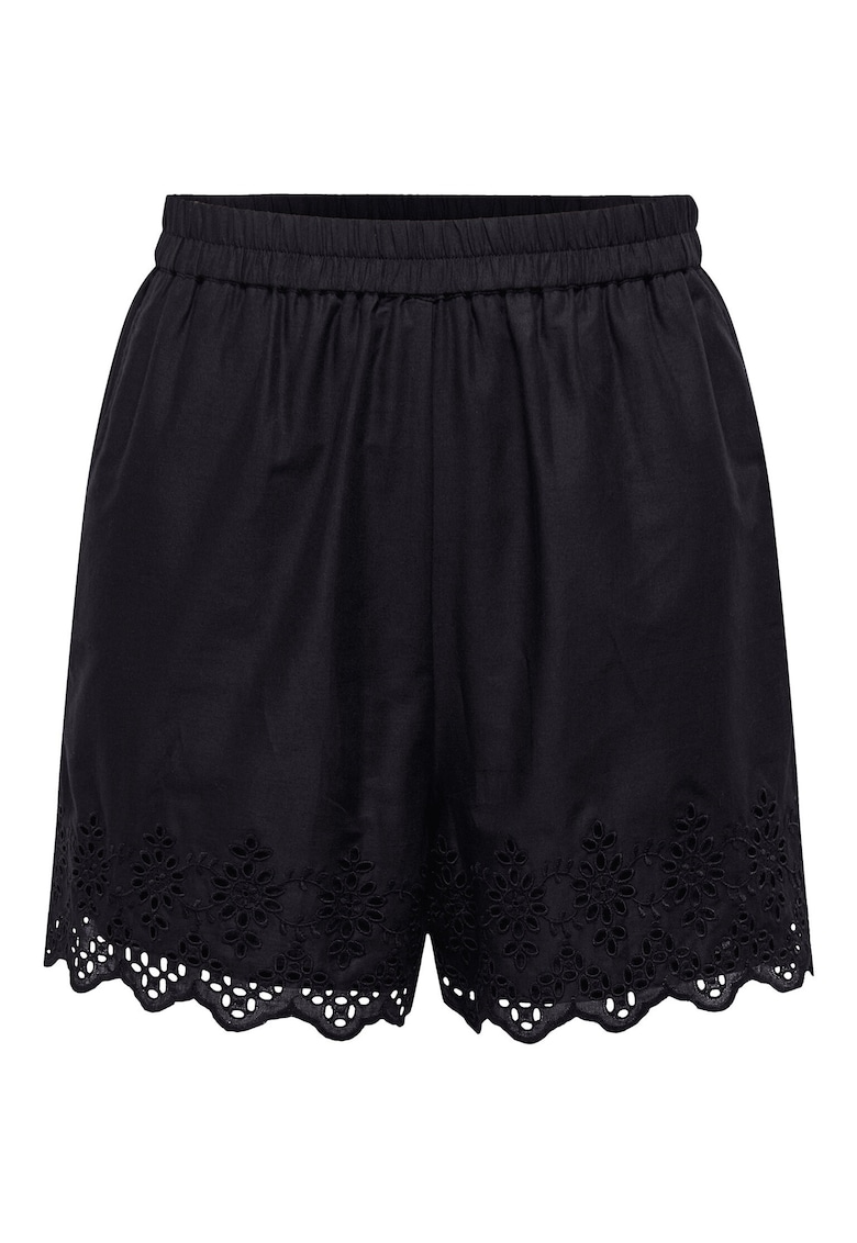 Pantaloni scurti dama 15313167 - Bumbac organic/Bumbac - Negru