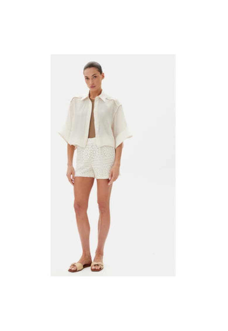 Pantaloni scurti dama 14105213 - Bumbac/Bumbac - Bej