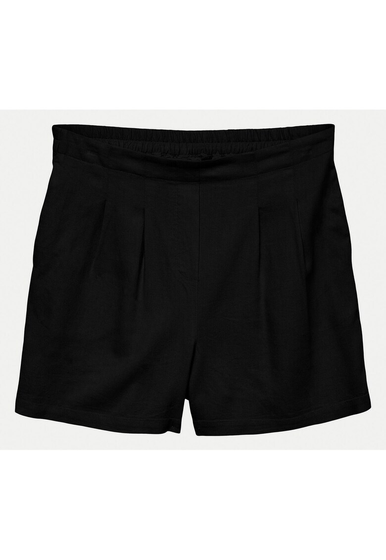 Pantaloni scurti dama 10279694 - Viscoza/In - Negru - Negru