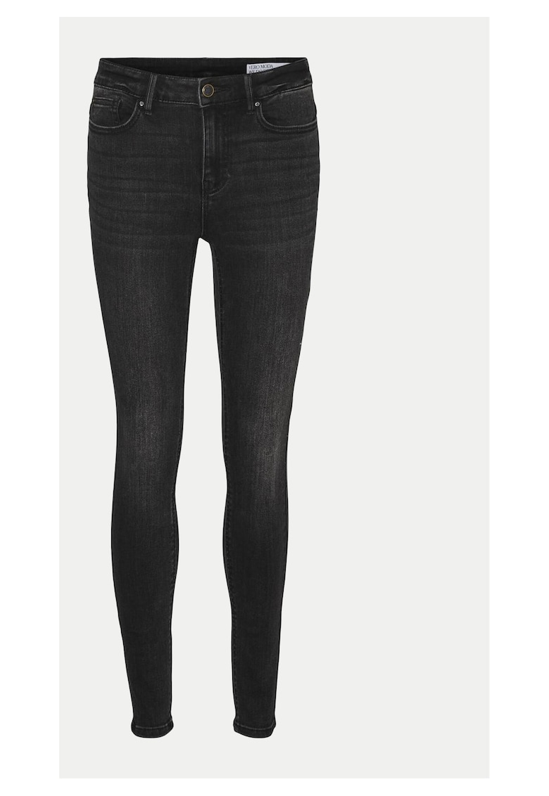 Pantaloni dama 10298722 - Bumbac/Bumbac - Negru - Negru