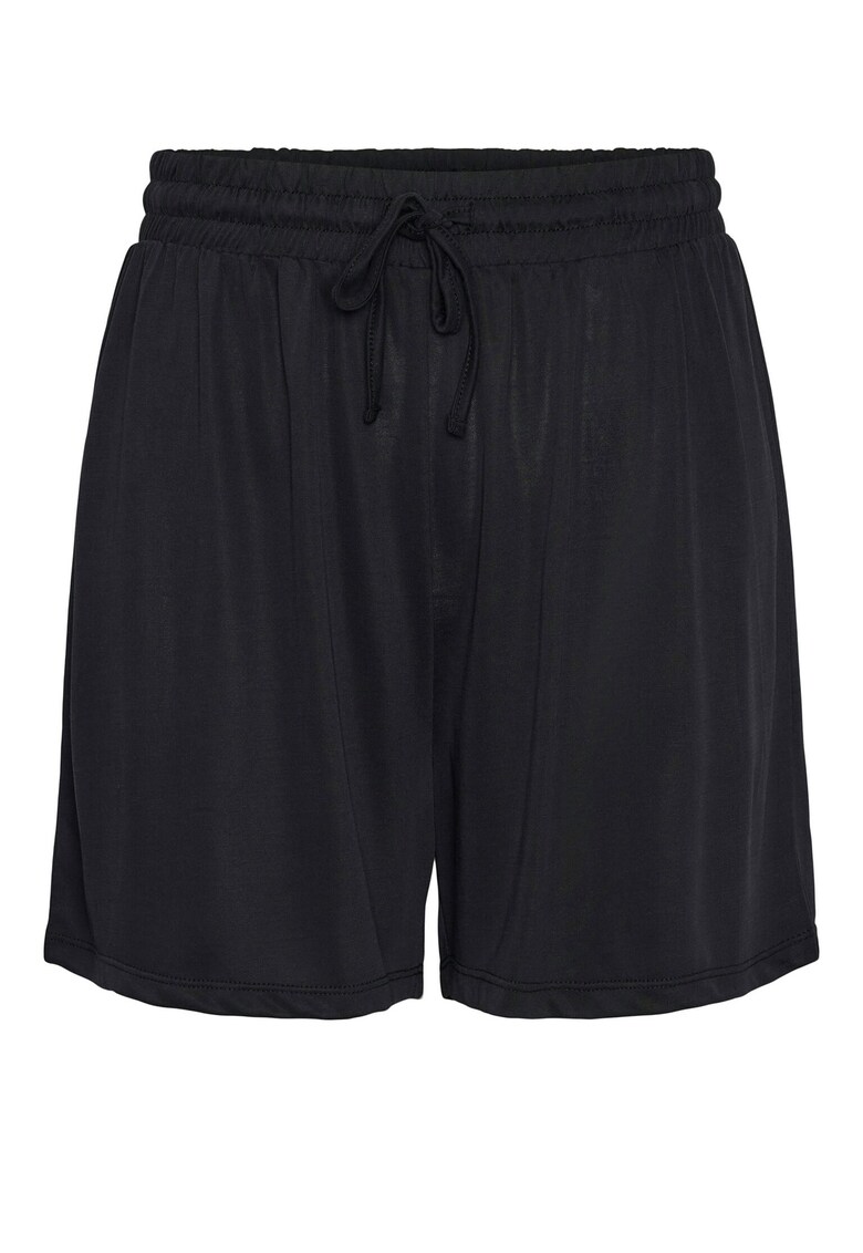 Pantaloni scurti dama 17148783 - Viscoza/Poliester - Negru - Negru