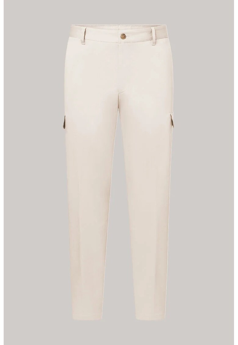 -Pantaloni regular fit cu buzunare laterale WD6 - Verde