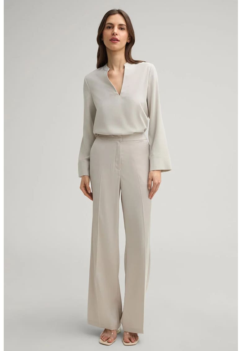 -Pantaloni largi - satinați