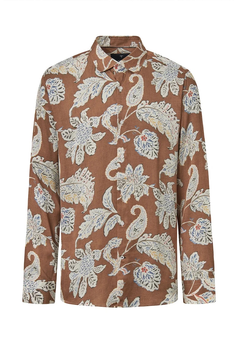 Cămașă supradimensionată cu imprimeu floral