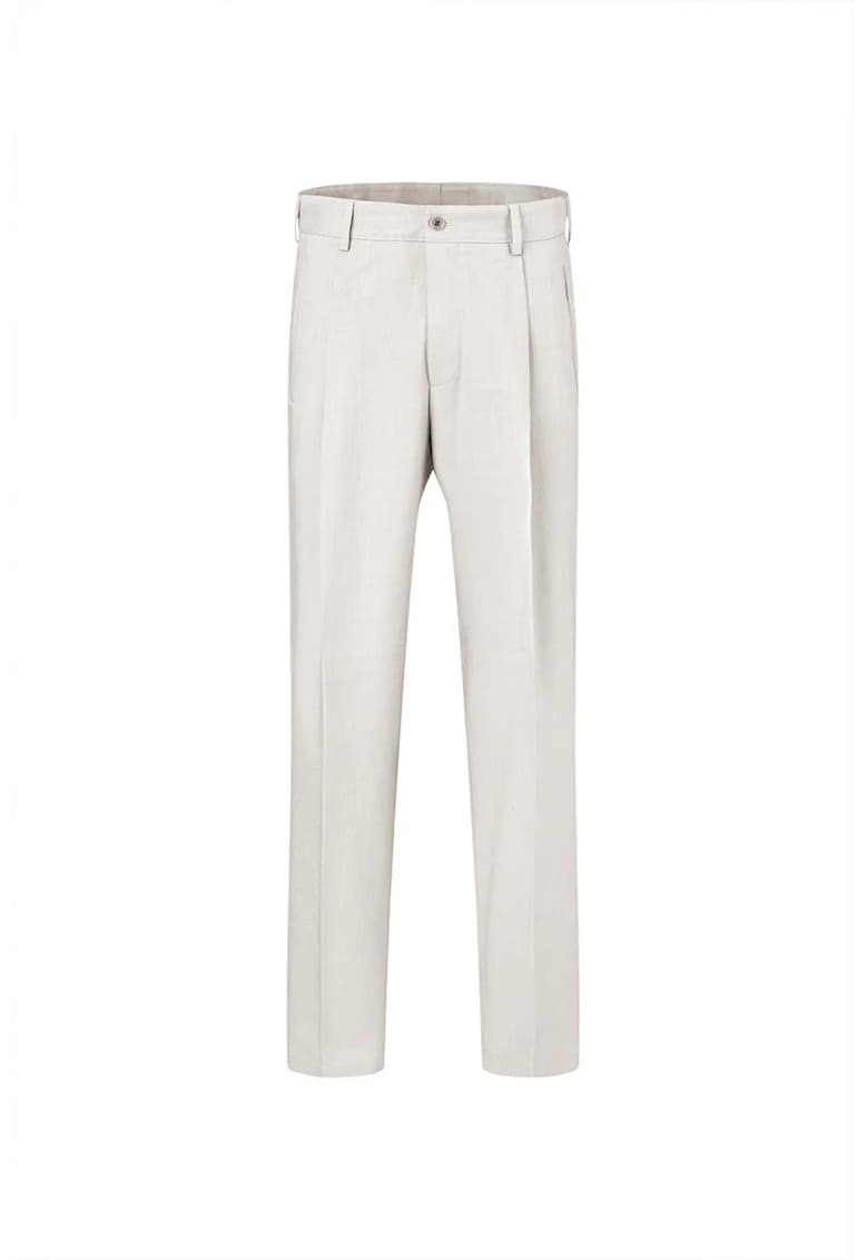 -Pantaloni loose-fit STR1 - Alb