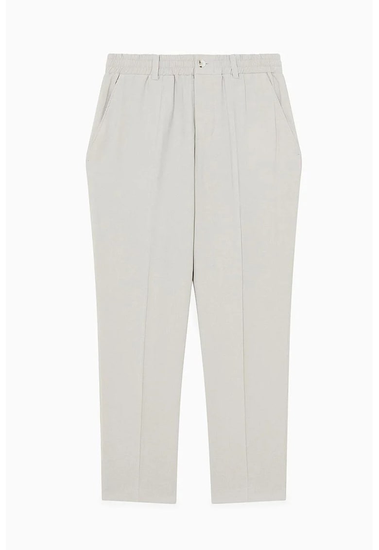 -Pantaloni regular fit cu elastic în talie LH4