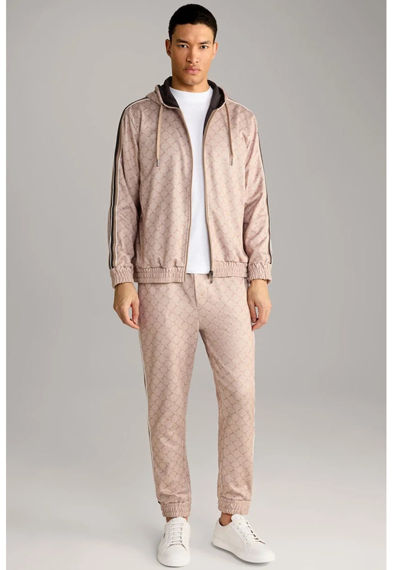 -Pantaloni cu buzunare frontale și șnur în talie - Maro