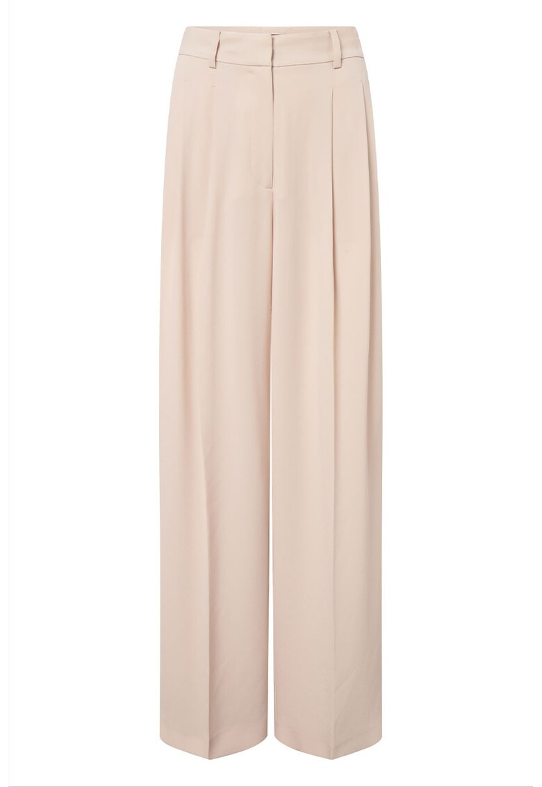 -Pantaloni largi cu talie înaltă WD4