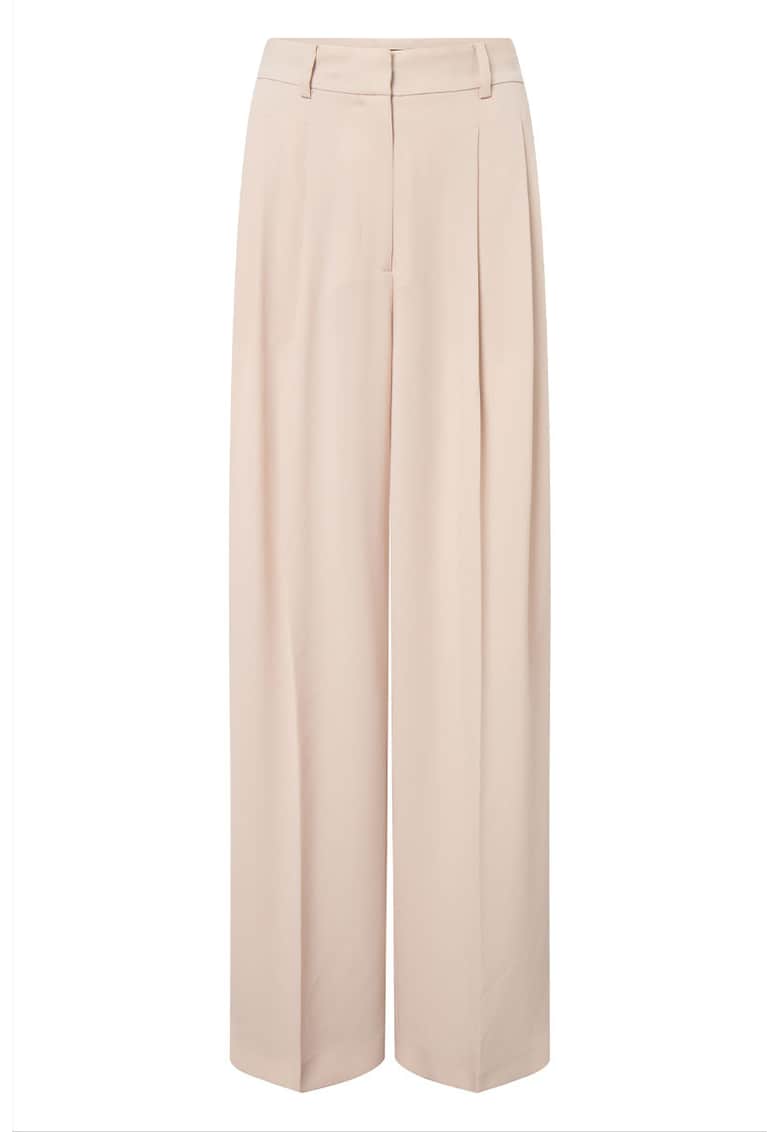 -Pantaloni largi cu talie înaltă WD4