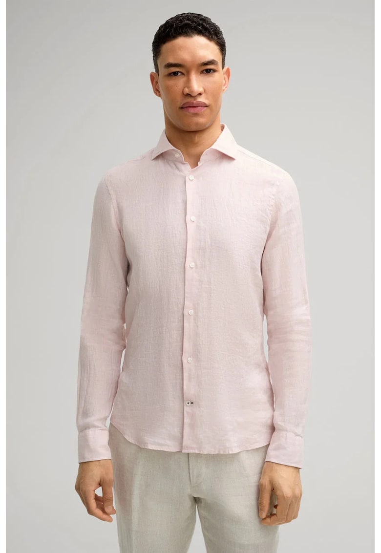 Cămașă regular fit cu mânecă lungă JP4 - Roz