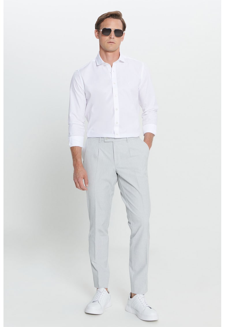 Pantaloni relaxed-fit cu pliuri