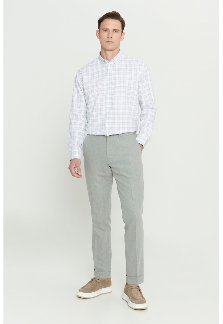 Pantaloni relaxed-fit cu pliuri