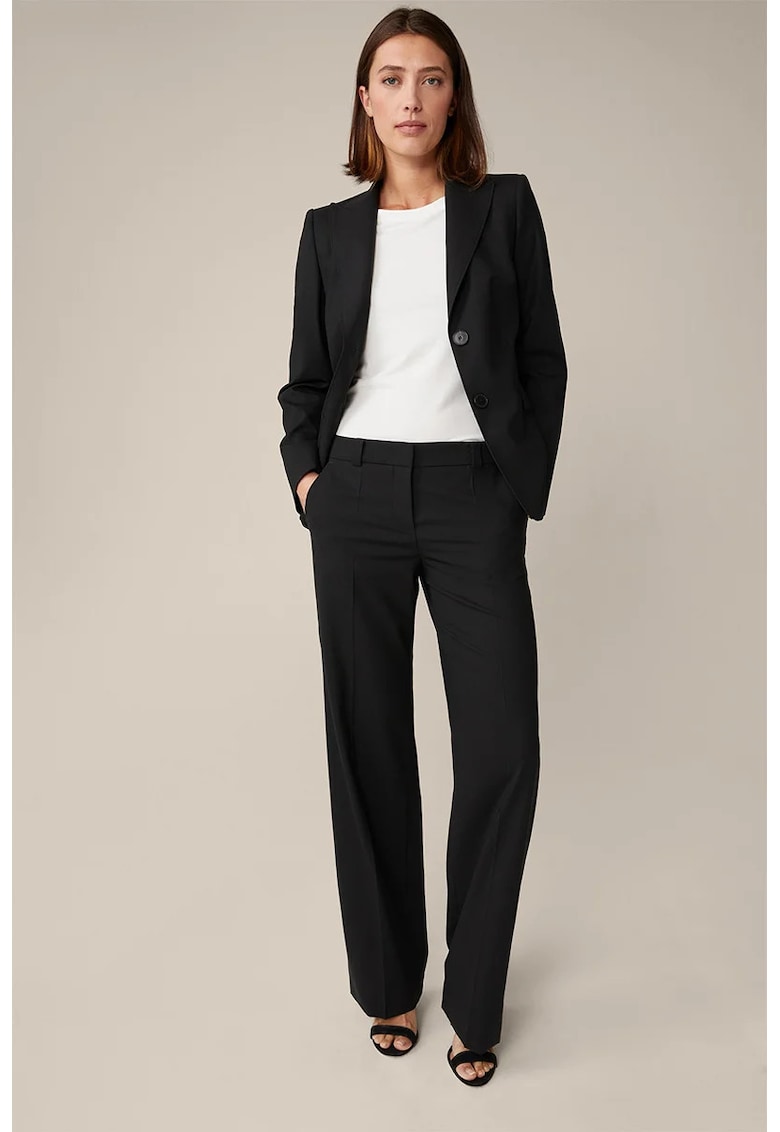 -Pantaloni drepți cu buzunare laterale