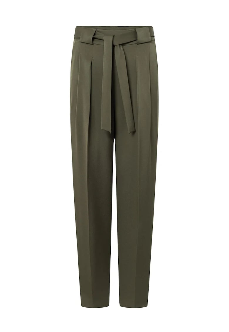 -Pantaloni regular fit cu buzunare laterale și cordon în talie detașabil