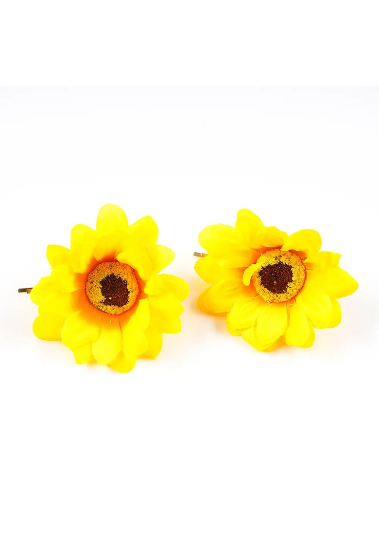 Set 2 agrafe de par cu floarea soarelui -  Paris