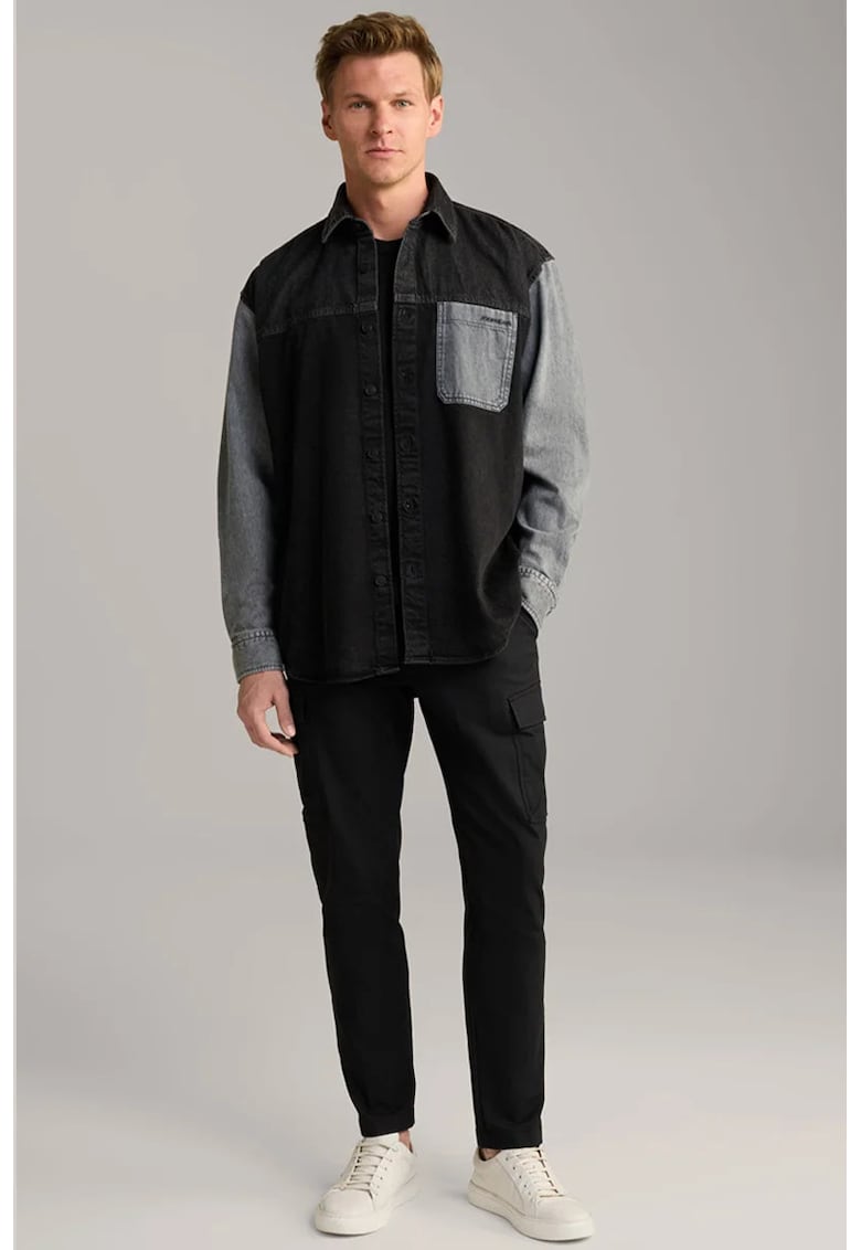 -Pantaloni drepți cargo cu buzunare laterale