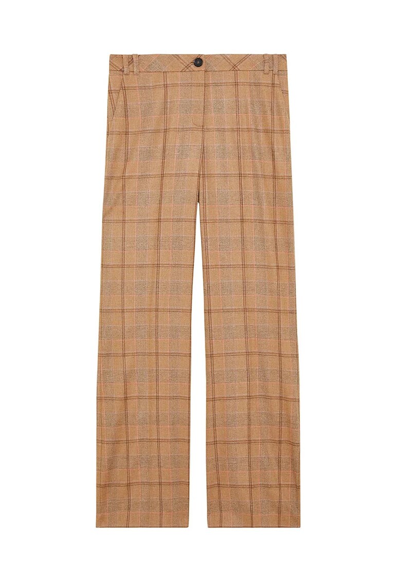 -Pantaloni largi cu imprimeu în dungi