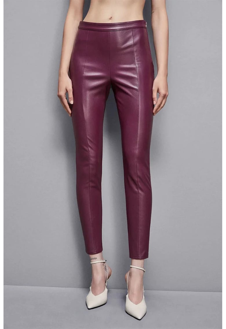 -Pantaloni skinny cu închidere prin fermoar PP1