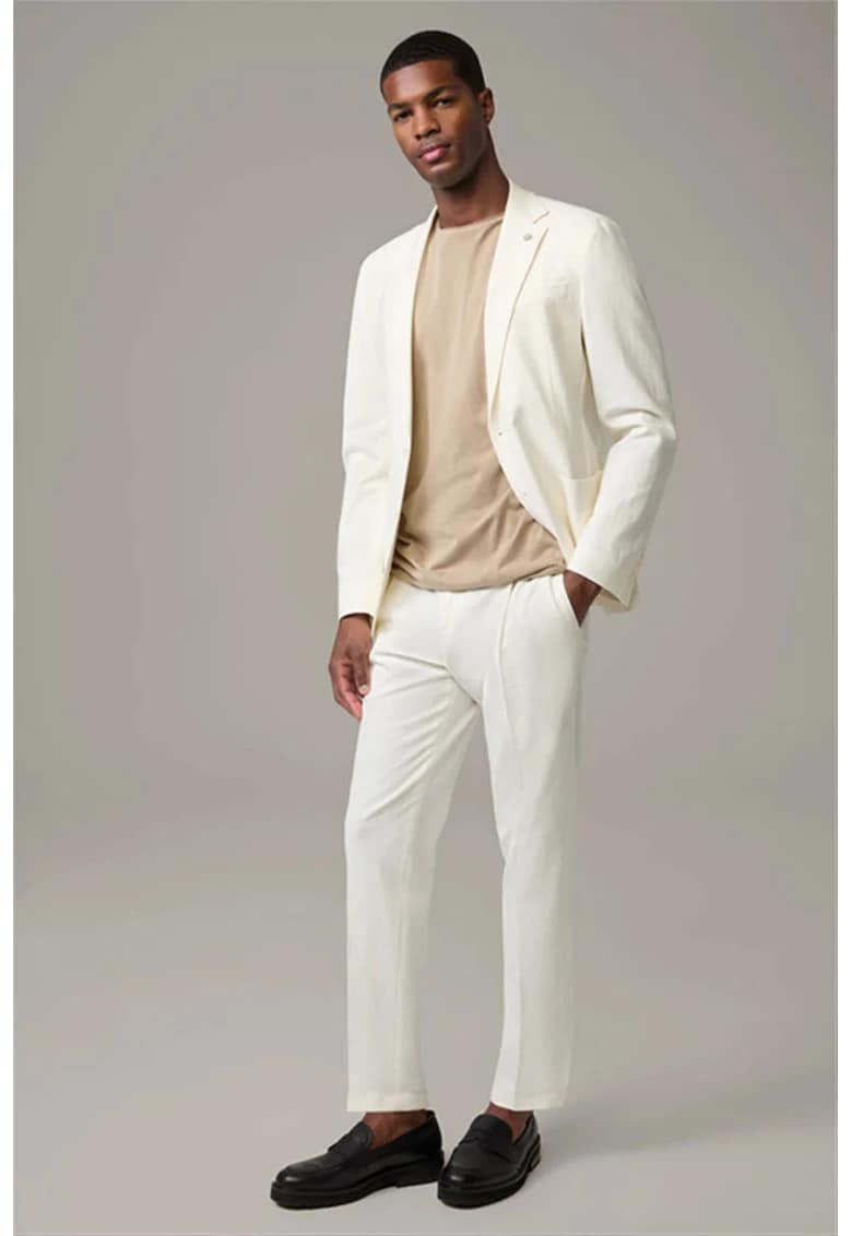 -Pantaloni eleganți regular fit - Crem