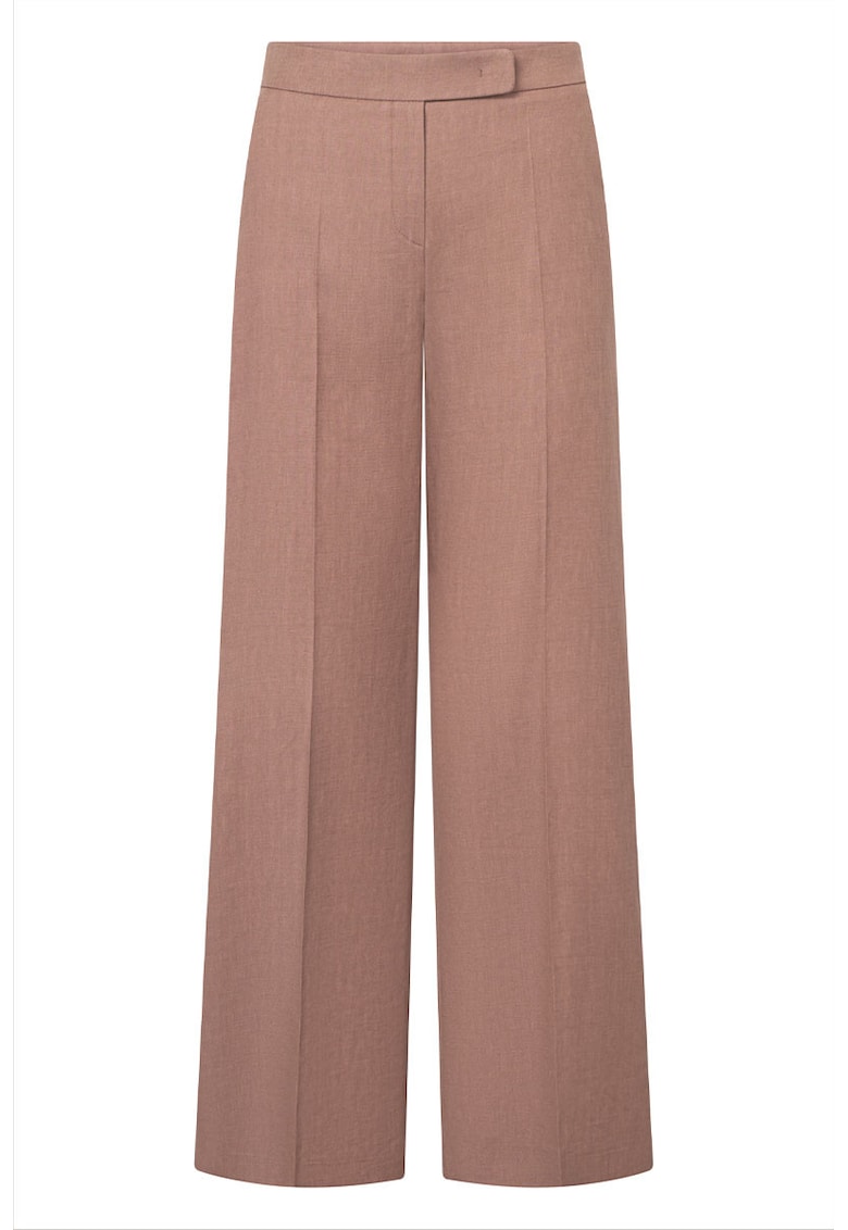 -Pantaloni casual cu buzunare laterale WD - Maro