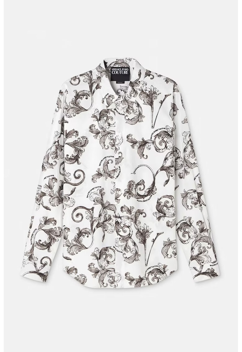 Cămașă slim-fit cu imprimeu baroc