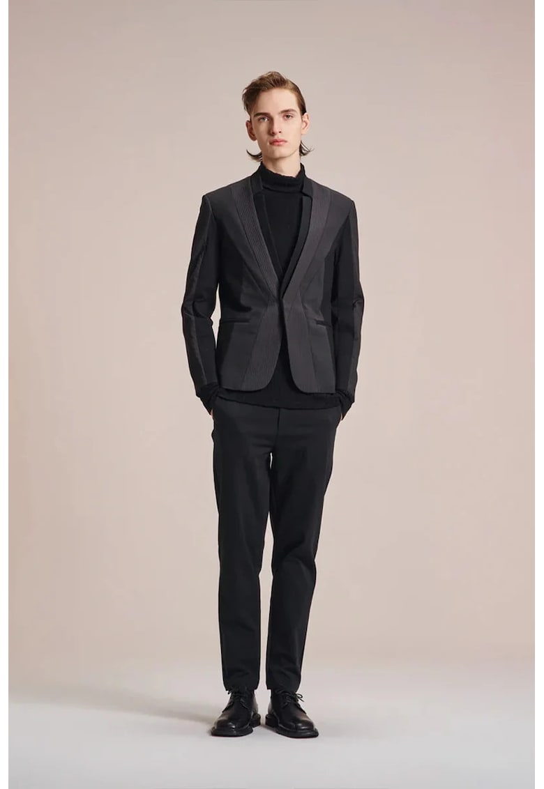 -Pantaloni regular-fit cu buzunare laterale HW -Pantaloni regular-fit cu buzunare laterale HW