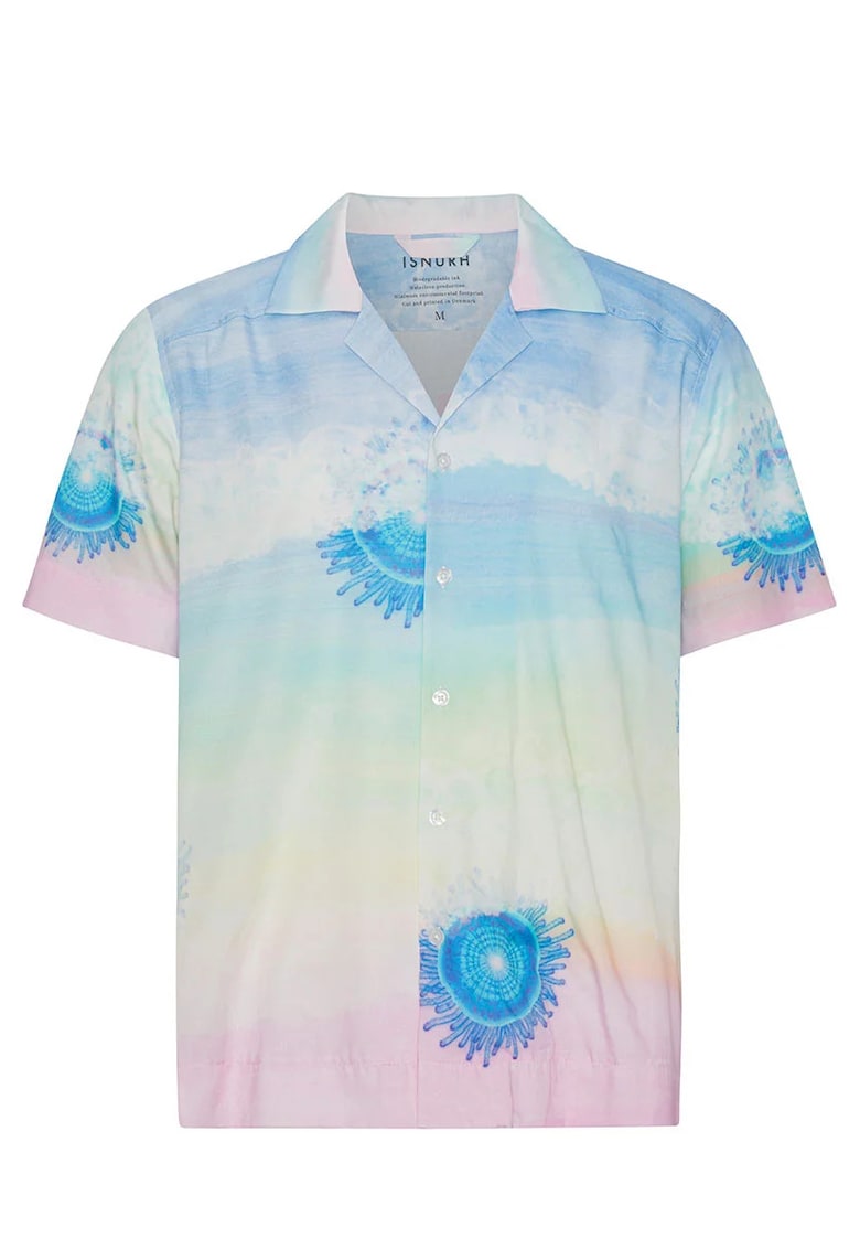 Cămașă cu mâneci scurte - cu imprimeu pastelat Cămașă cu mâneci scurte - cu imprimeu pastelat