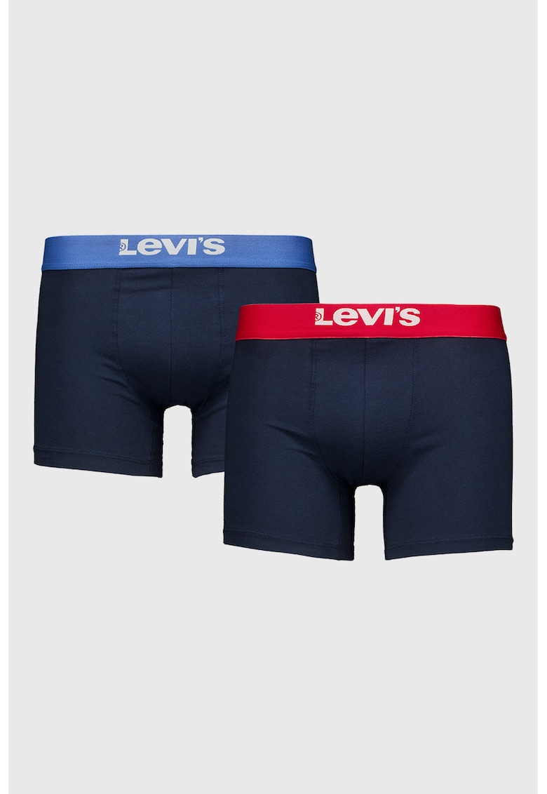 Set de boxeri din amestec de bumbac organic - 2 perechi - Bleumarin