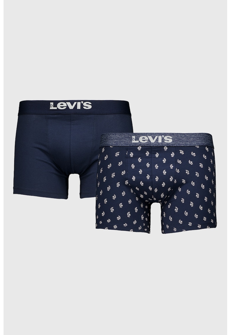 Set de boxeri din amestec de bumbac organic - 2 perechi - Bleumarin