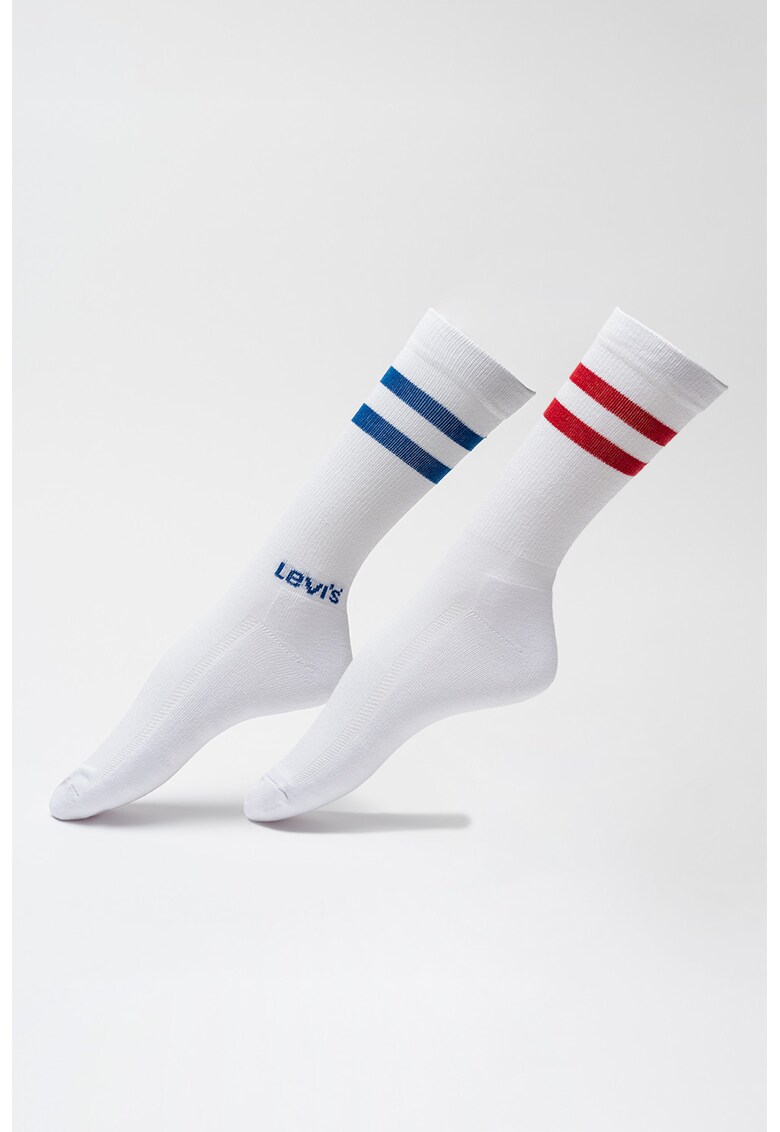 Set de sosete lungi unisex -2 perechi - Alb optic