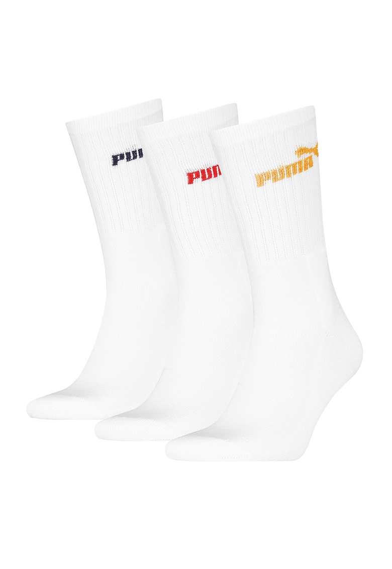 Set de sosete lungi unisex cu logo - 3 perechi