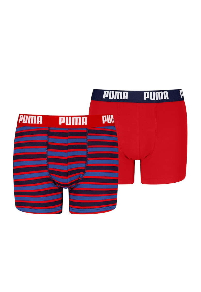 Set de boxeri cu model uni si dungi - 2 perechi