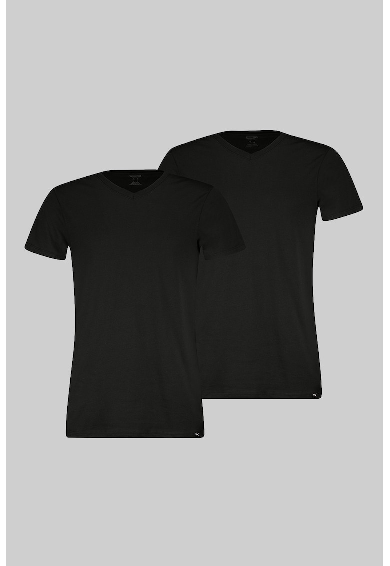 Set de tricouri de casa cu decolteu in V - 2 piese