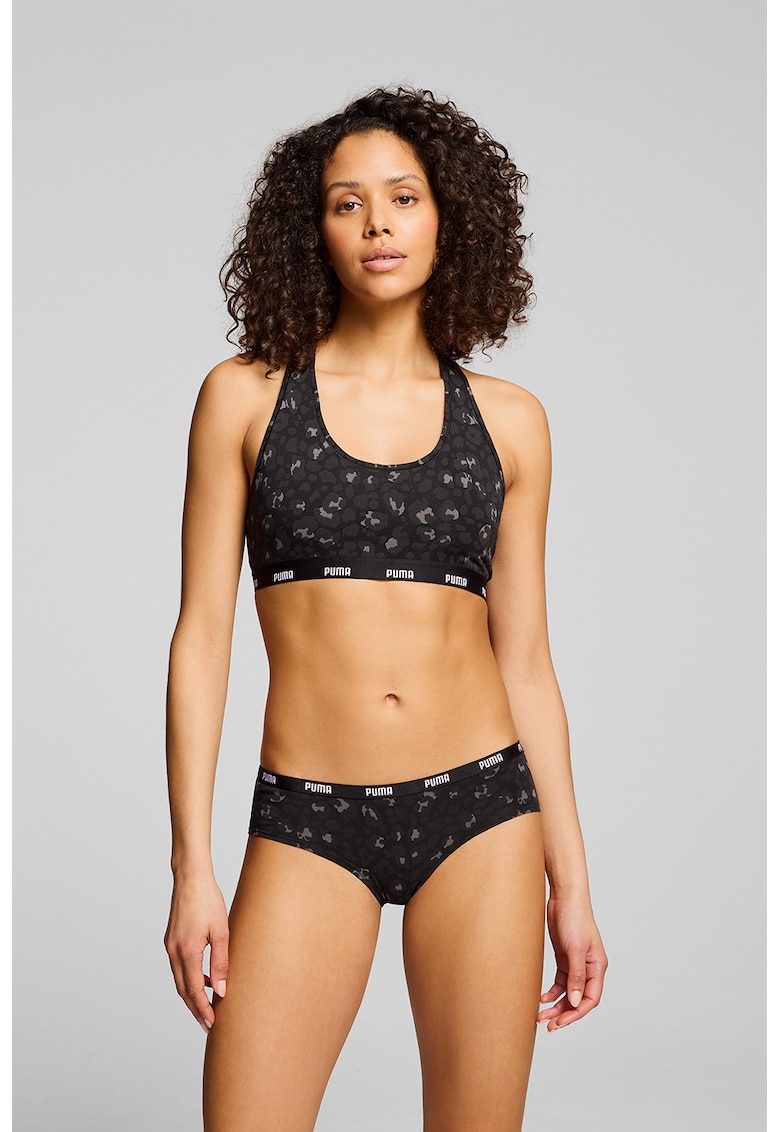 Bustiera cu decupaj pe partea din spate si imprimeu