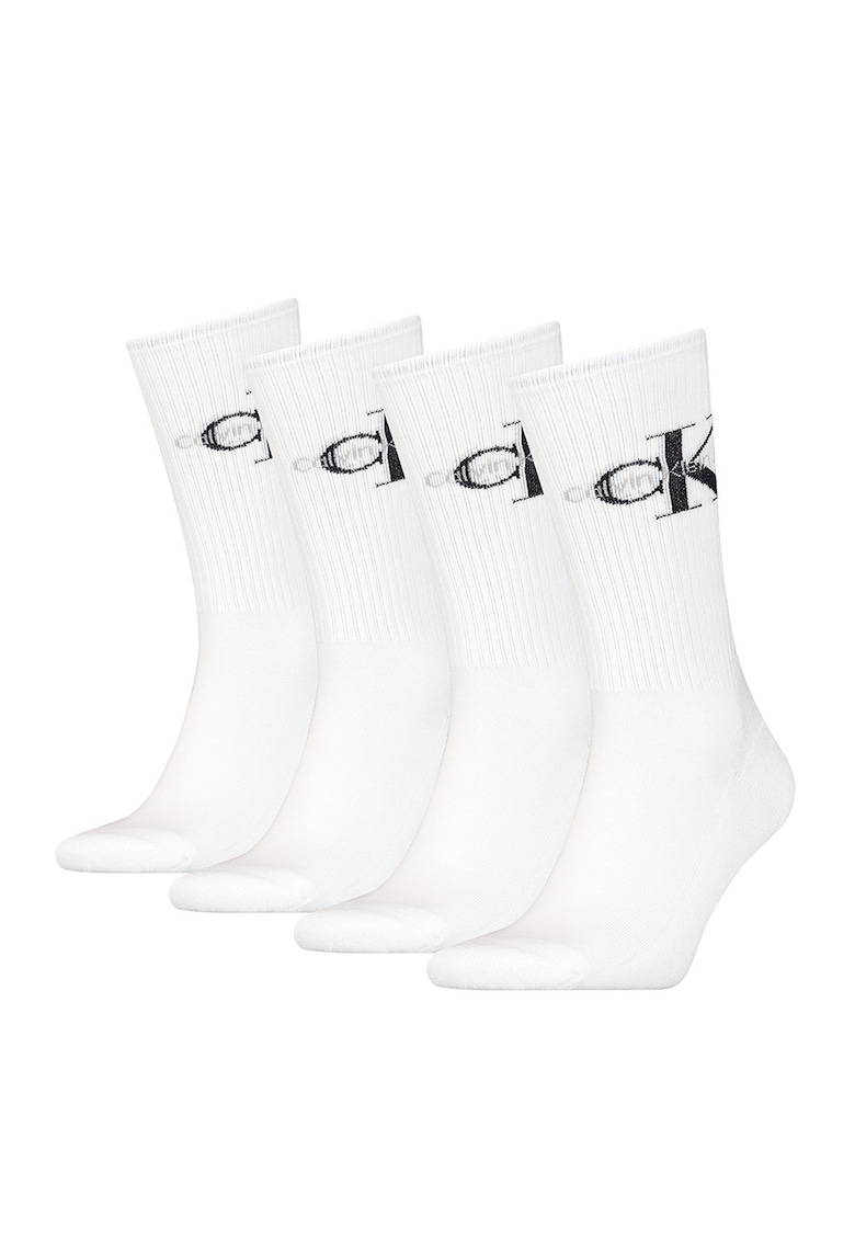 Set de sosete lungi cu logo - 4 perechi